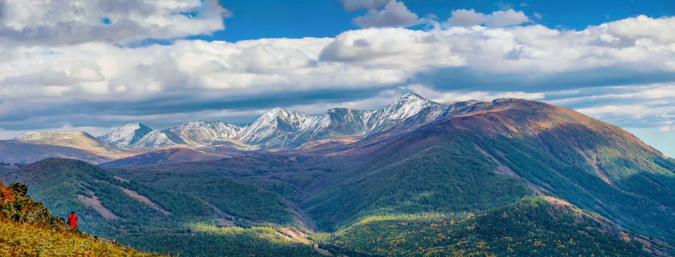 喀纳斯雪山