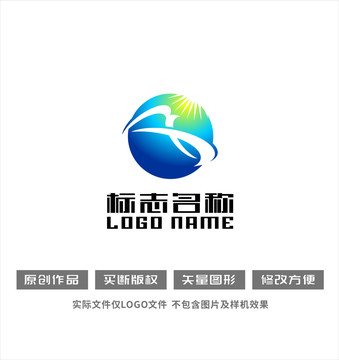 飞鸟阳光标志logo