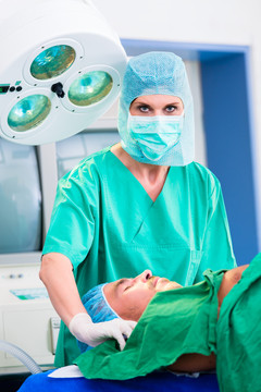 骨科医生在外科或医院为患者手术的医生