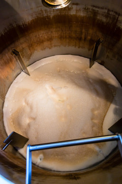 在啤酒酿造中加入原麦汁的水壶