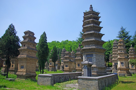 河南登封嵩山少林寺景区塔林