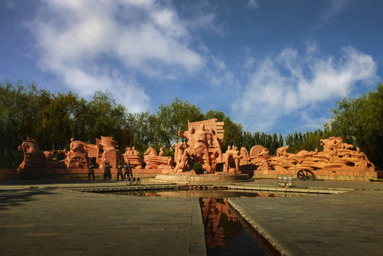 甘肃酒泉公园雕塑