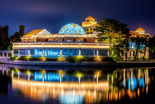 中国福建厦门集美学村夜景