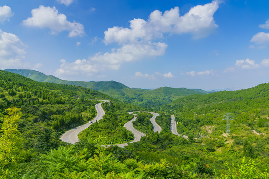 青州牛角岭盘山路