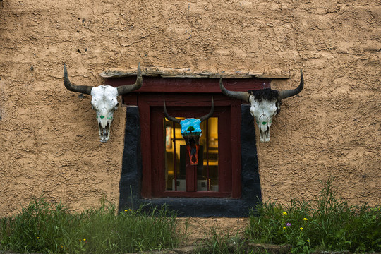 藏族窗户图片