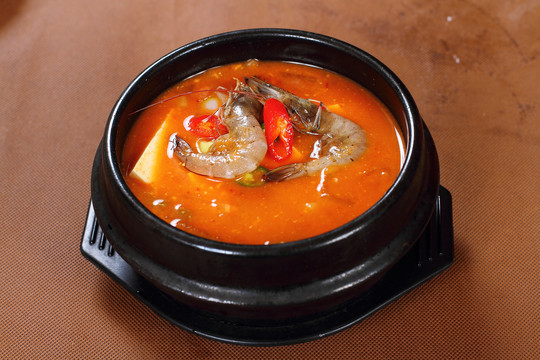 海鲜泡菜汤