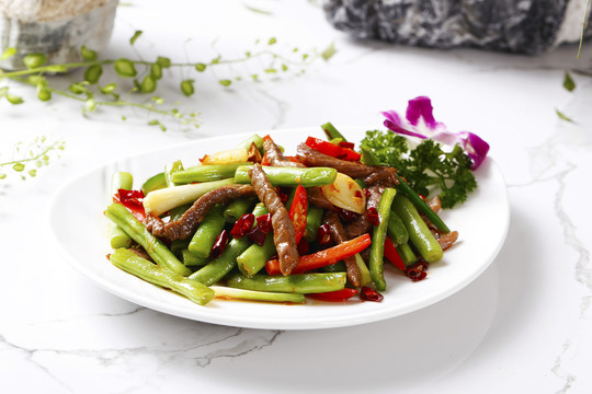 牛柳炒豆角