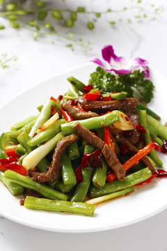 牛柳炒豆角