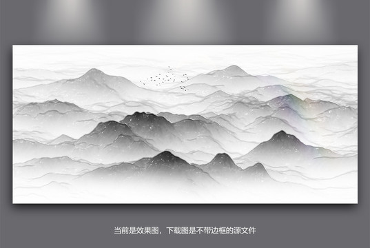 山水晶瓷画