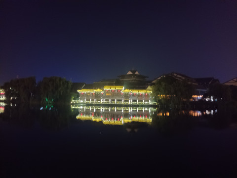 台儿庄古城夜景