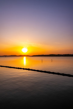 江苏无锡太湖风景区黄昏