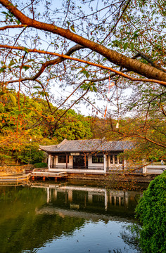 江苏无锡太湖鼋头渚风景区黄昏