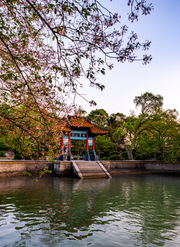 江苏无锡太湖风景区夕阳黄昏晚霞