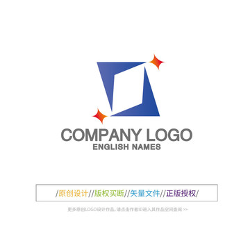 教育科技标识O字母LOGO设计