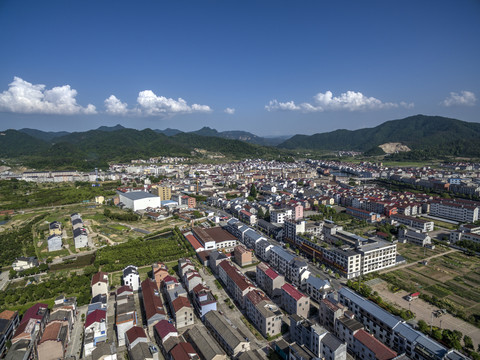 浙江省东阳市马上桥村航拍