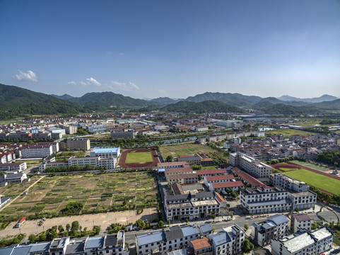 浙江省东阳市马上桥村航拍