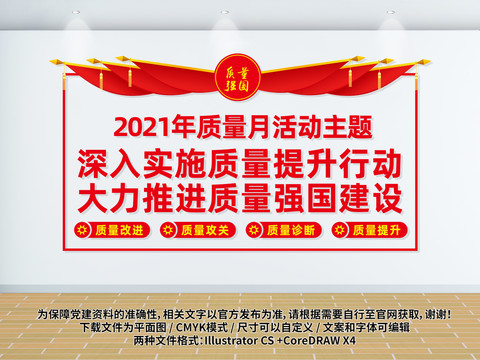 2021年质量月主题文化墙