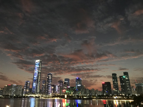 深圳湾夜景