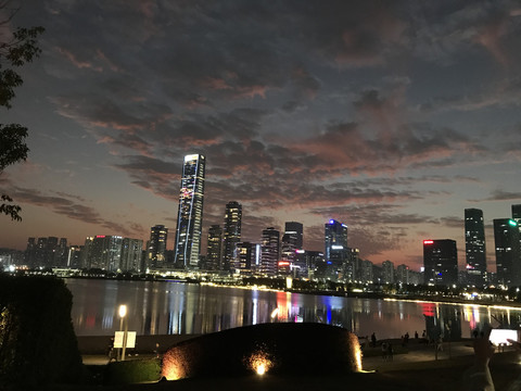 深圳湾夜景