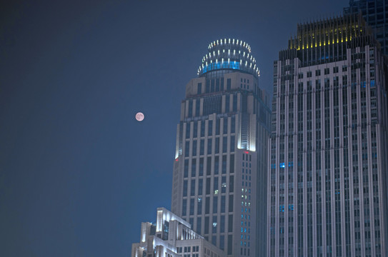 天津津湾广场夜景