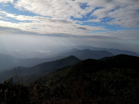 高山天空云彩