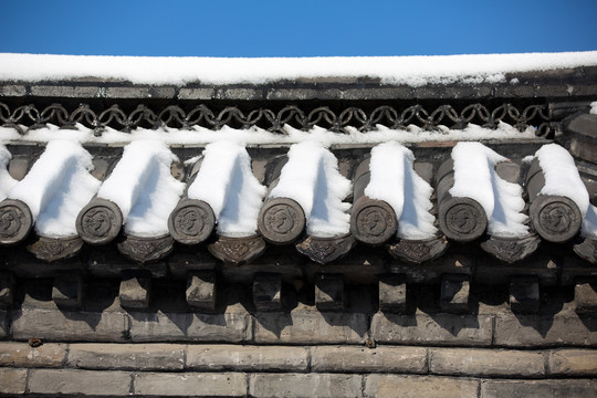 古建筑雪景