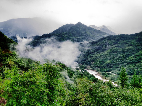 大山云雾飘渺