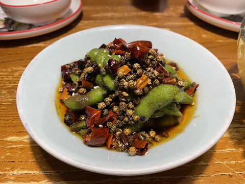 凉拌毛豆