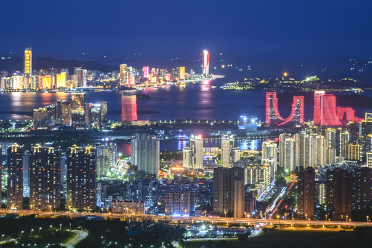 厦门海沧城市夜景