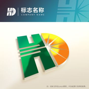 HD字母logo设计