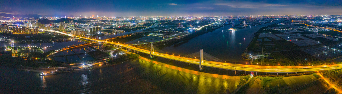 中山港大桥夜色