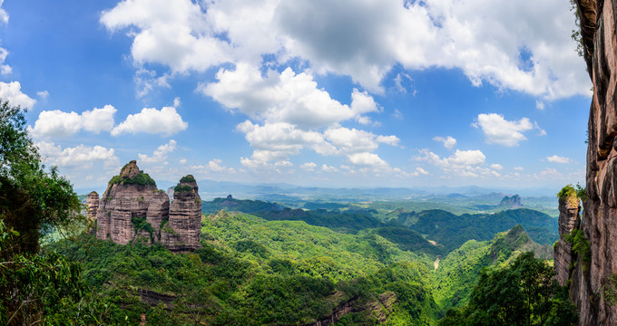 韶关丹霞山巴寨茶壶山宽幅