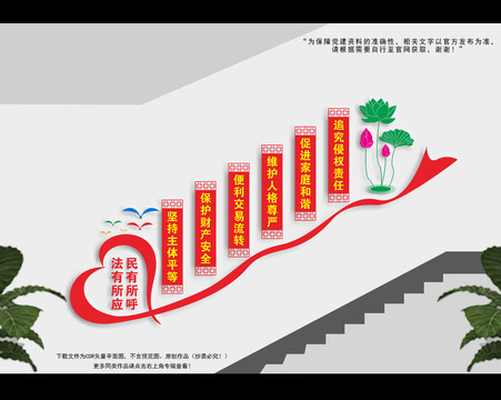 民法典楼梯间文化墙