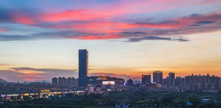 中国灯都中山市古镇华艺广场夜景