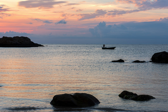 木兰湾夕照