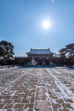 中国辽宁沈阳清昭陵的正红门