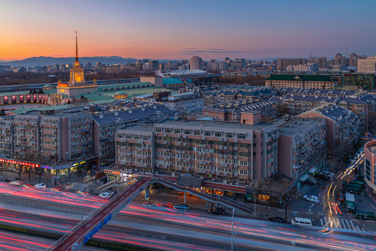 北京城市夜景