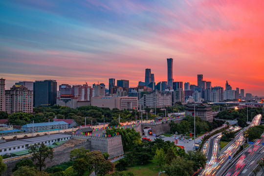 北京CBD夜景