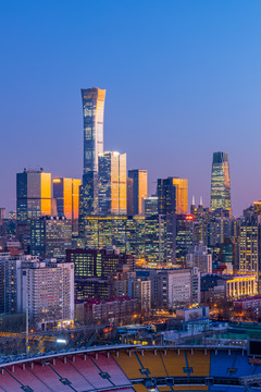 北京城市夜景