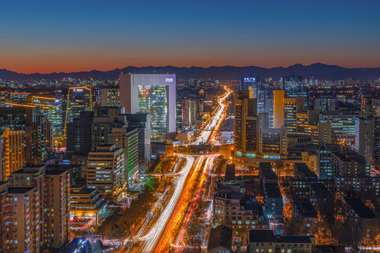 北京城市夜景