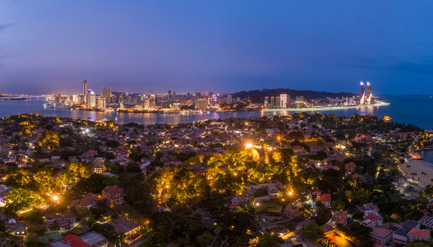 厦门全貌夜景