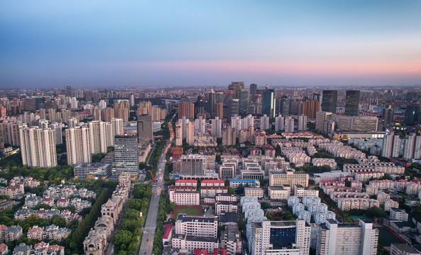 航拍浦东新区风景