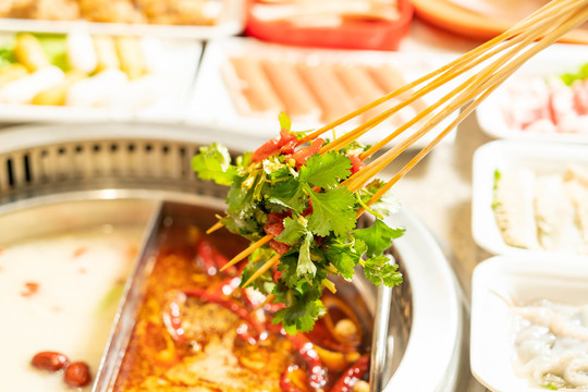 香菜牛肉串串