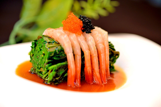 甜虾蔬菜