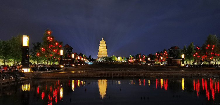 西安大雁塔夜景