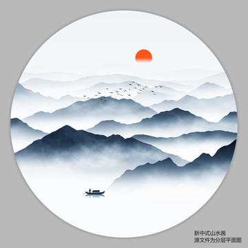 中式山水装饰画