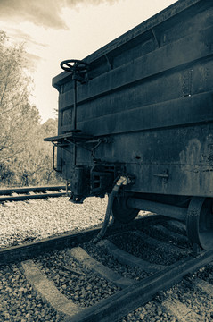 老式铁路货车车厢
