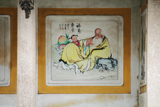中国潮汕地区传统壁画绘画