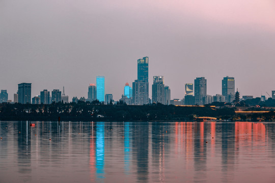 南京玄武湖夜景