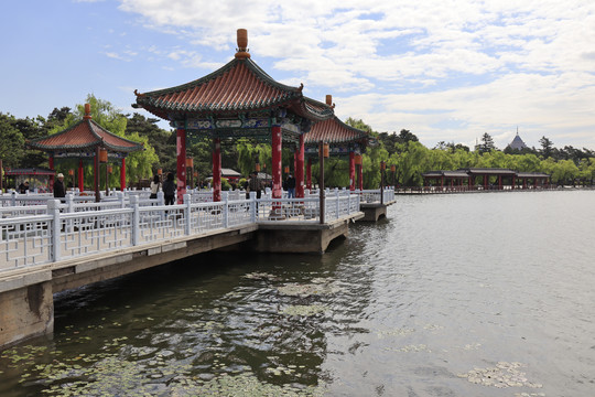 长春城市风光南湖公园